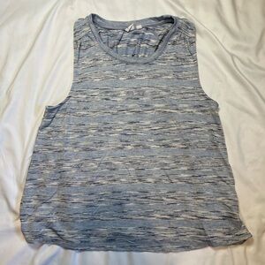 Gap size medium blue and white stripped tank top